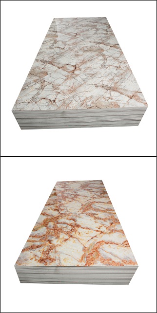 New materials faux marble flexible plastic sheets / uv sheets for interior high gloss uv boards(图3)