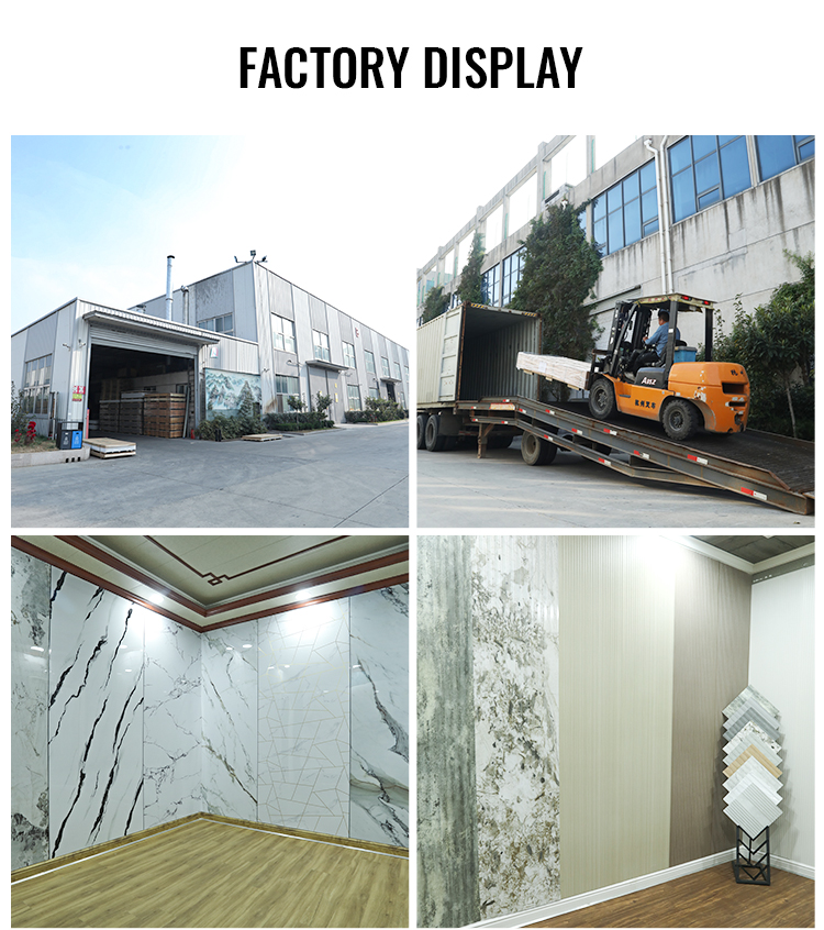 Hot sell pvc marble sheet waterproof uv boards spc wall panel for decoration(图2)