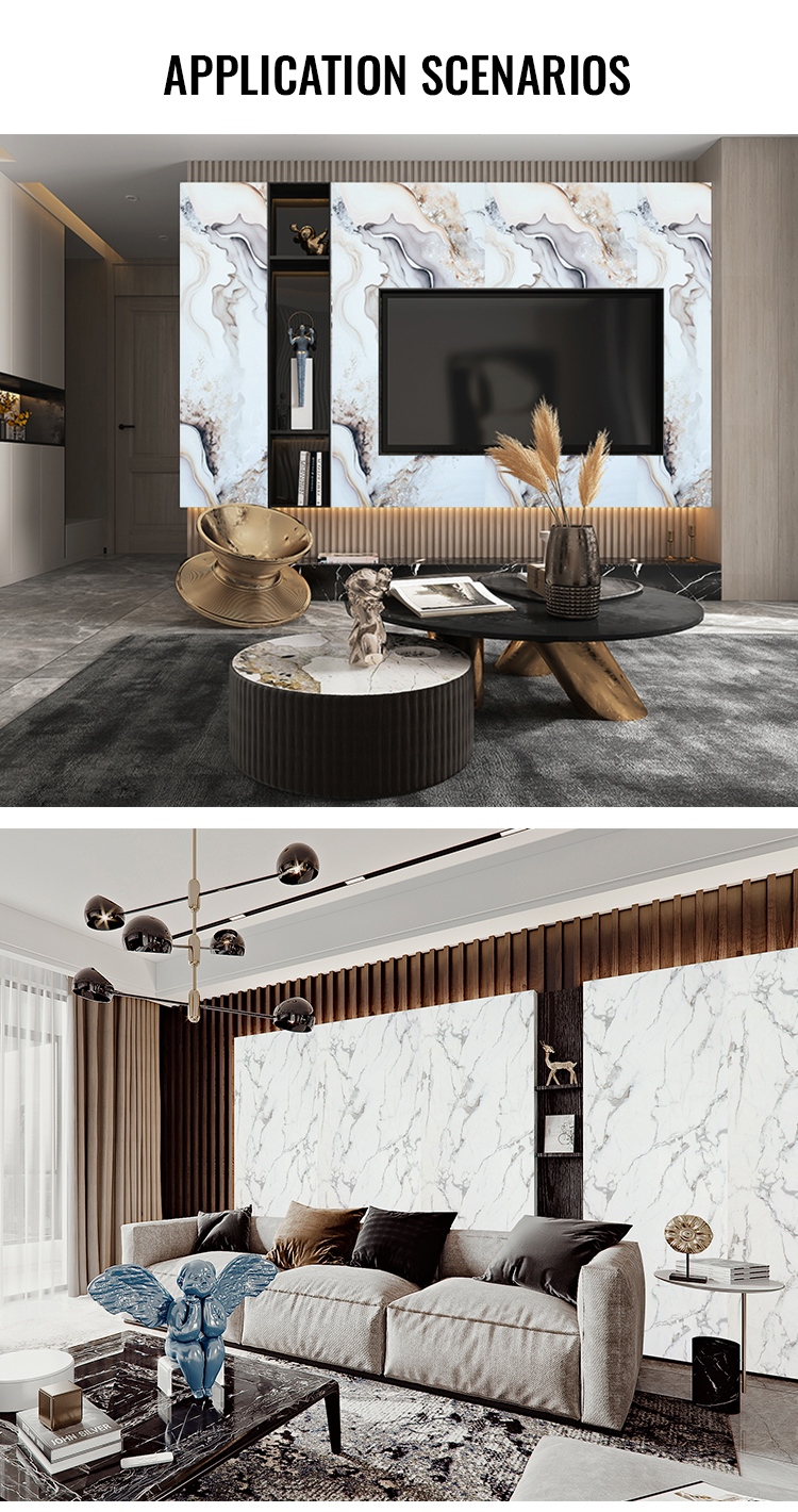 High Glossy Waterproof UV Marble Sheet(图2)